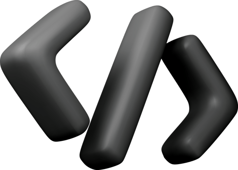 3d black Code Icon png