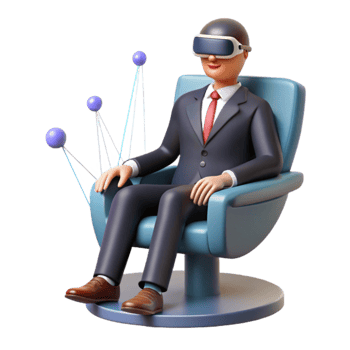 stunning traditional Virtual Reality Business Immersive Data Visualization original png
