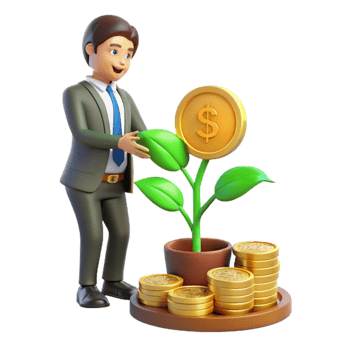 serene vintage Grow Your Money Investing Financial Growth exclusive png