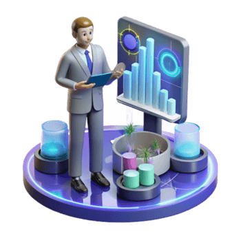 impressive abstract Data Analysis Visualizing Business Growth genuine png