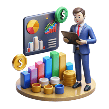 elegant vintage Financial Growth Analyzing Charts Data for Investment Success detailed png