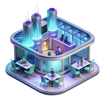 serene modern Futuristic Laboratory Research Center Interior Design genuine png