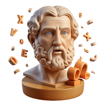 dramatic creative Ancient Wisdom Letters, Numbers, and Knowledge detailed png