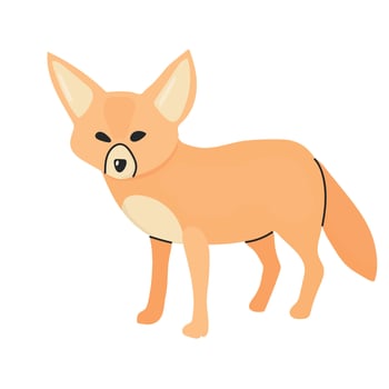Fennec fox icon clipart avatar logotype isolated illustration vector