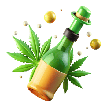 magnificent minimalist Cannabis-Infused Beverage A Sparkling Celebration professional png