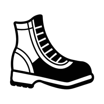 Contemporary line art design featuring boot style for smart buyers vector