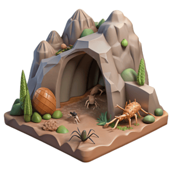 vibrant classic Cave Exploration Discovering Prehistoric Arthropods professional png