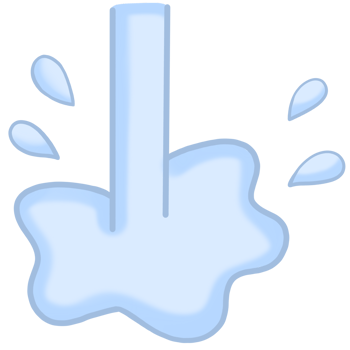 a blue liquid pouring out of a glass png