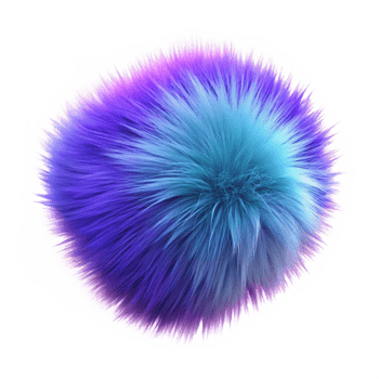 serene traditional Fluffy Colorful Fur Pom Pom Texture exclusive png