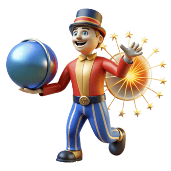 extraordinary contemporary Ringmaster, Globe, Fireworks Festive 3D Fun 4K png