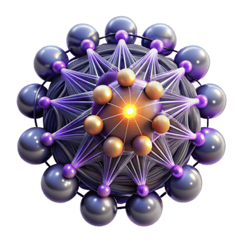 magnificent abstract Abstract Sphere Network 3D Render of Interconnected Nodes genuine png