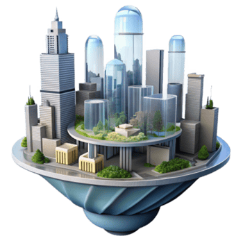 serene contemporary Floating City Sustainable Urban Design genuine png