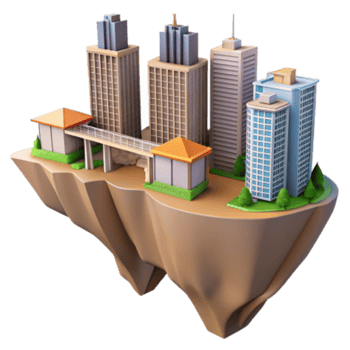 wonderful contemporary Floating City Urban Landscape Design Concept high quality png