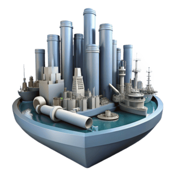 wonderful traditional Industrial Cityscape A Miniature Model of Urban Industry authentic png