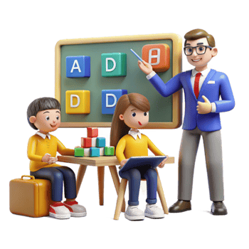 dramatic creative Early Childhood Education Interactive Learning with Blocks and Tablets high resolution png