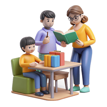 impressive minimalist Family Reading Time Child Education Learning authentic png