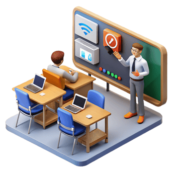 stunning rustic Interactive Classroom Technology Digital Learning with Wifi Tablets high quality png