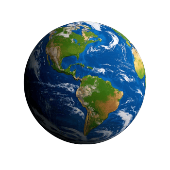 Transparent Background High Resolution Earth Image With Global Details From Space png