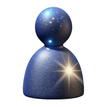 extraordinary contemporary Glowing Cosmic Avatar Digital User Icon authentic png