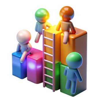 elegant minimalist Teamwork, Collaboration, and Growth Achieving Success Together original png