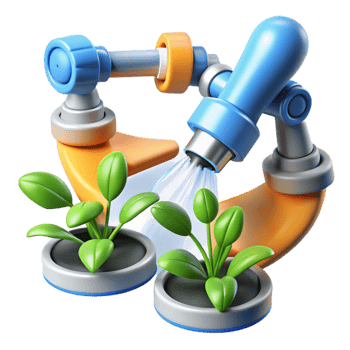 magnificent rustic Automated Plant Irrigation System Smart Watering for Growth detailed png