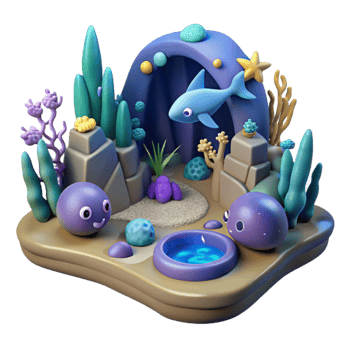 magnificent artistic Undersea World Cute Ocean Creatures Coral Reef genuine png