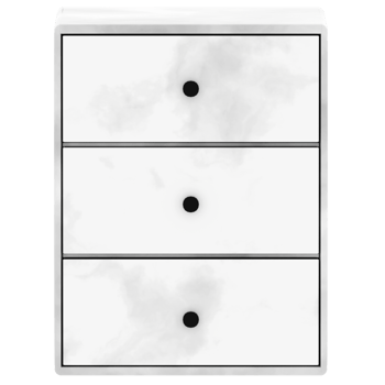 3d render marble drawers with transparent background png