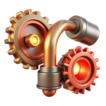 stunning minimalist Industrial Gear System Mechanical Engineering Design premium png