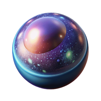 wonderful vintage Cosmic Sphere A Universe Within 4K png