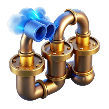 extraordinary traditional Industrial Pipe System Complex Network, Steam, and Valves original png