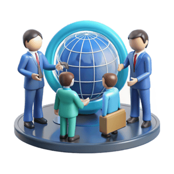 vibrant creative Global Business Collaboration International Teamwork and Strategy professional png