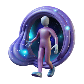 beautiful classic Cosmic Portal A 3D Journey Through Space original png