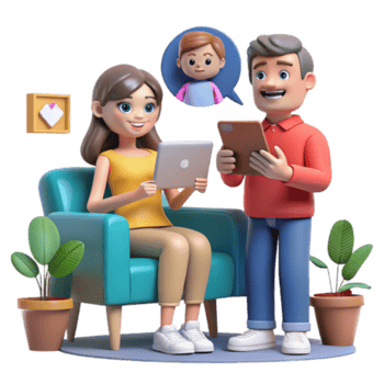 beautiful vintage Family Digital Life Online Tools for Family Connection high quality png