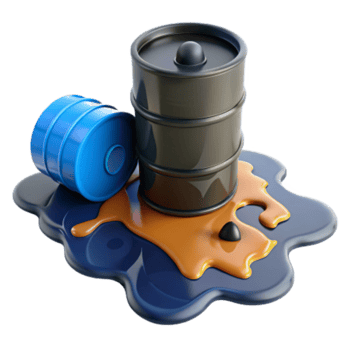 dramatic minimalist Oil Spill Environmental Hazard, Barrel Leakage, Industrial Accident professional png