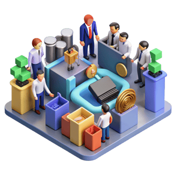 3D Model Innovative Tech Process, Futuristic Factory, Digital Workflow, Automated System, Industrial Design, Smart Manufacturing, Modern Production, Tech Innovation, Engineering, Clean Energy png