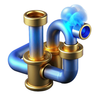 stunning contemporary Complex Pipe System with Steam Leak authentic png