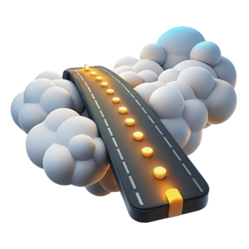 serene rustic Cloud Computing Path Journey to Success original png