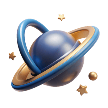 magnificent creative 3D Render of a Planetary System original png