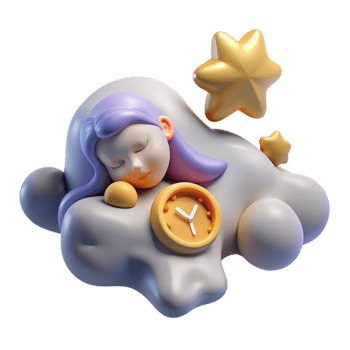 serene rustic Sweet Dreams A 3D Render of Sleep and Time 4K png