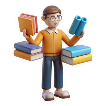 impressive vintage Student Carrying Many Books Education, Learning, Knowledge exclusive png