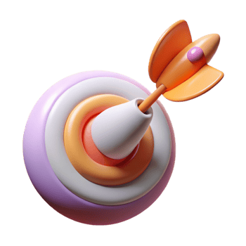 dramatic minimalist Achieving Goals Target Success Visualization premium png