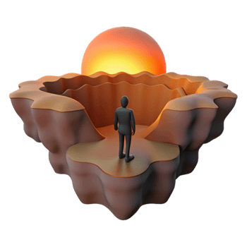 beautiful classic Solitary Figure Contemplates Sunset on Unique Island detailed png