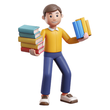 vibrant contemporary Student Carrying Books Education, Learning, Knowledge high resolution png