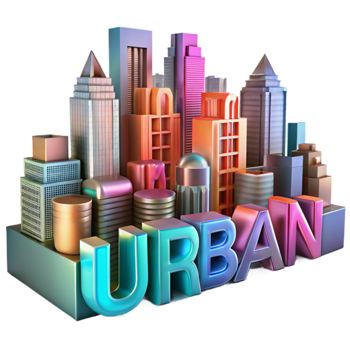 vibrant traditional Urban Skyline A Cityscape of Modern Architecture 4K png