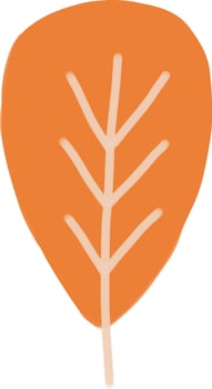 a green leaf with a black line on it illustration vector