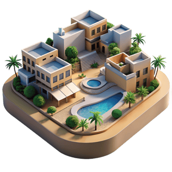 wonderful traditional Luxury Desert Oasis Architectural Design Landscaping original png