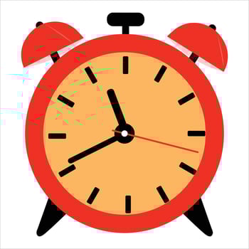 Classic alarm clock Illustration vector