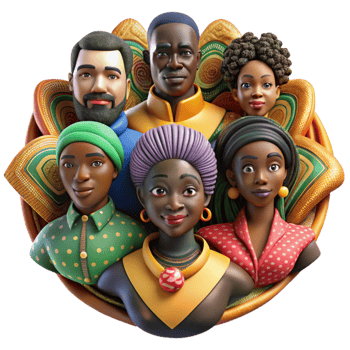magnificent rustic Celebrating Unity Diverse Group Portrait premium png