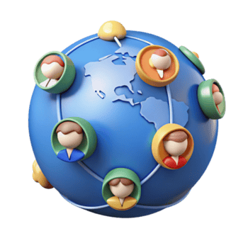stunning traditional Global Network, Connecting People Worldwide genuine png