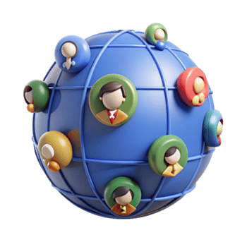 stunning classic Global Network Connecting People Worldwide detailed png